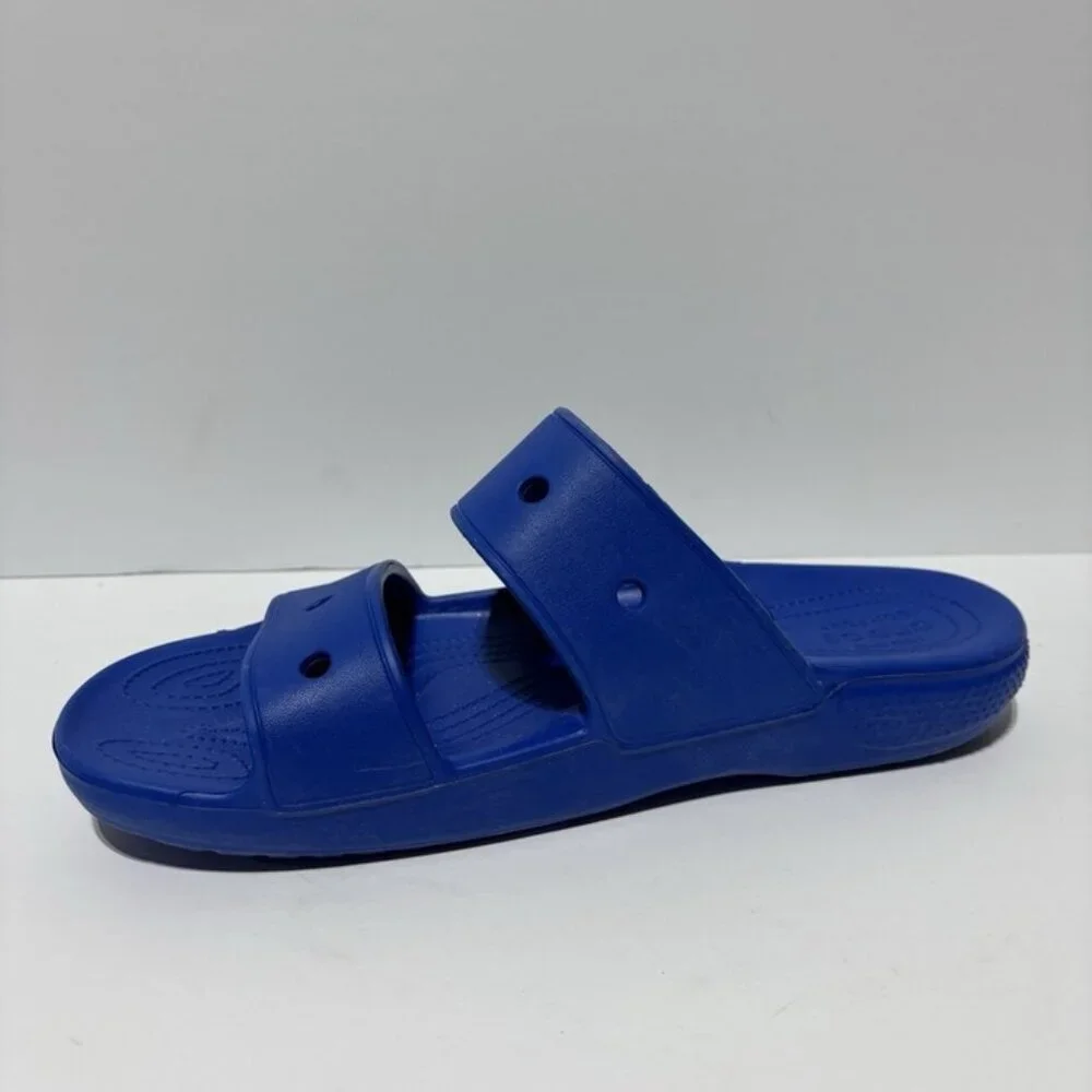 Crocs Men’s Classic Blue Flip Flop Sandals, Size 13 M